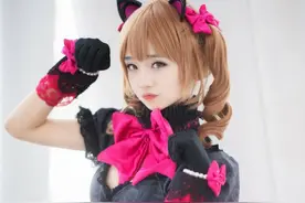 《守望先锋》D.Va黑猫Cosplay，可爱猫咪夺走你的心图片