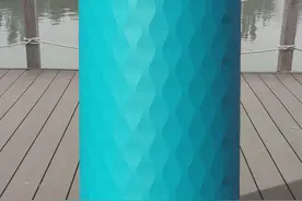 用SolidWorks画一个布满波纹的大柱子图片