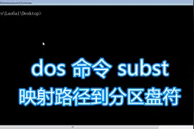 dos命令subst教程，映射目录路径到电脑分区盘符，bat批处理脚本视频封面