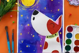 简笔画小狗，这样画画更简单，详细教程一步步教你图片