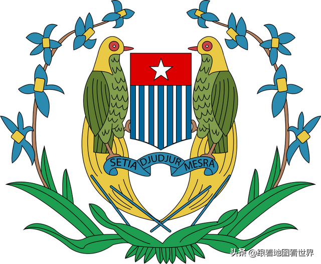 荷属新几内亚时期拟定的徽章,曾作为西巴布亚共和国的国徽1961年在战