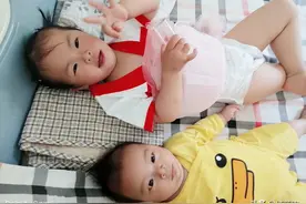 90后宝妈！两个宝贝同一天生日，顺产图片