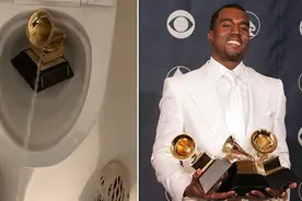 侃爷把格莱美奖杯扔马桶，还往上撒尿，与两家唱片公司“开战”图片
