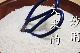 今天才知道，把剪刀插进大米里，一年能省不少钱，真是长见识了图片