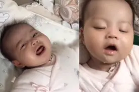 婴儿“吃饱”后模样有多萌？表情变化形象生动，与喝奶前是俩状态图片