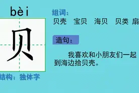 二年级下册《“贝”的故事》最实用的生字学习图片