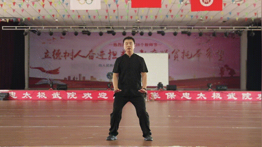 陈式太极拳八式之第二式真气大运转分解教学图片
