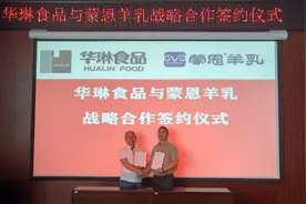 强强联手，打造“乳都”领先羊乳品牌——内蒙古华琳食品与蒙恩乳业战略合作签约图片