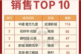 武清新房十一黄金周销售数据排行图片