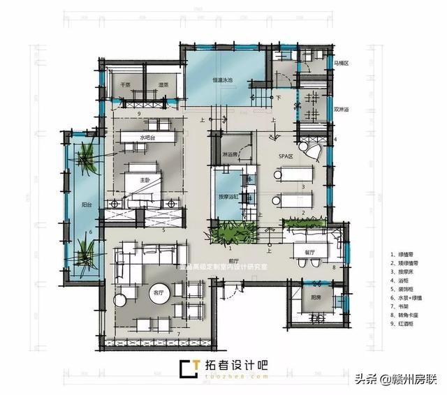 总有一款符合你的要求，300㎡的大平层找了10个大师做设计方案