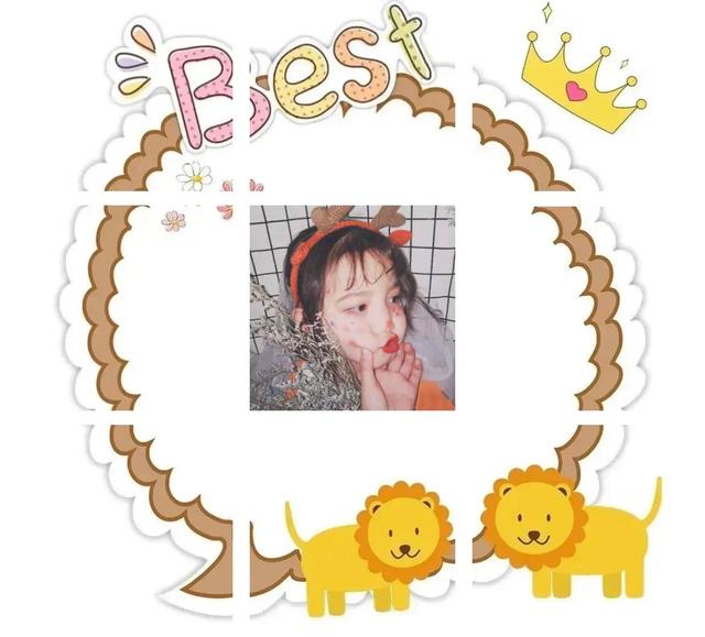 �������վŹ���ƴͼ������ Ů�� ���ն����õľŹ���ƴͼ