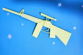 教你用纸做一把 M 1 6 A 4突击步枪，太像了图片