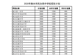 衡水高中学校录取计划图片