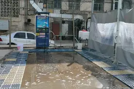 白银共享便民自助洗车机“装”进小区图片