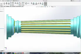 用SolidWorks画一根柱子，此图入门级的简单图片