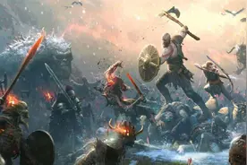 《战神5》正式名《战神：诸神黄昏》奎爷战北欧诸神图片