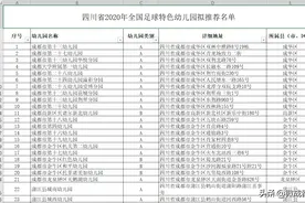 四川拟推荐申报206个全国足球特色幼儿园 看看都有哪些图片