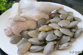 鸡肉加2斤花甲这样做一锅，汁鲜肉香又嫩滑入味，好吃到不想放筷图片