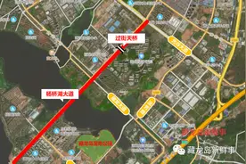 江夏藏龙岛这条道路的扩宽方案已确定！标识牌显示施工中？图片