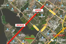 江夏藏龙岛这条道路的扩宽方案已确定！标识牌显示施工中？图片