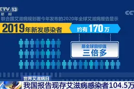 我国报告现存艾滋病感染者104.5万例图片