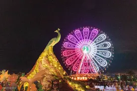 壮观！云南滇池上空500架无人机摆出各种图案，还有烟花篝火图片