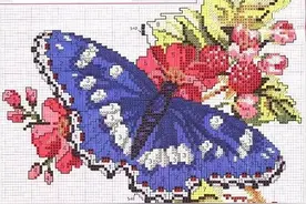 「十字绣图」关于蝴蝶的十字绣图案集合图片