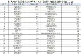 恒大几乎把所有银行都借遍了图片
