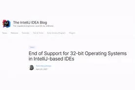 放弃32 位！所有基于 IntelliJ 的 IDE 将不再支持 32 位操作系统图片