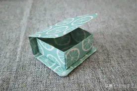 折纸教程：迷你本子收纳盒，简单又漂亮，创意满满图片