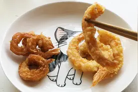 “天妇罗虾”的做法，脆脆的，香香的，好看又好吃的炸虾视频封面