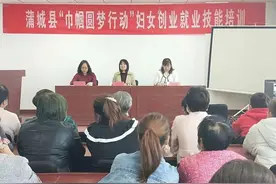 蒲城县妇联圆满完成首期线下技能培训图片