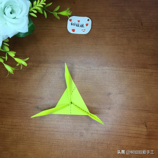 「玩具折纸」1个正三边形折出来的飞镖与风车