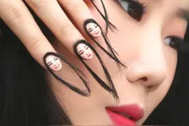 现代女孩做美甲有多奇葩图片