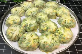 包子最新做法，不发面，不和面，做出的包子晶莹剔透，太馋人了图片