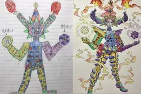 一位爸爸爆改儿子的画作，结果评论好像走偏了图片