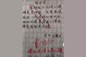 学生犯错写检讨书，看似真诚其实“暗藏玄机”，老师看完更生气了图片