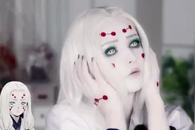 《鬼灭》姉蜘蛛仿妆COS，美女来自灵魂的还原，一种鬼魅的美图片