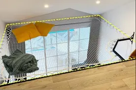 层高要有3.5米，钢板搭建2层做卧室，半空中再挂张网又赚一层图片