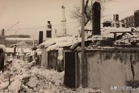 黑龙江老照片：1983年黑龙江大暴雪景象图片