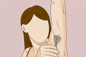 腋毛旺盛的女性，与腋下光溜溜的女性相比，有何不同？刮掉如何？图片