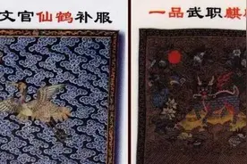盘点清朝文武官员补服图案：九品十八级，官大一级压死人图片