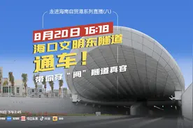 海口文明东隧道正式通车 车主司机点赞 怎一个“爽”字了得图片