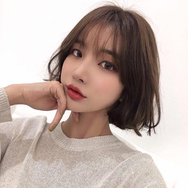 2020发型趋势范本合集:短中长发配氧气刘海,韩国网红们这样搭