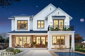 10套二层农村别墅图纸，第3套第4套建的人最多，最后一套造价20万图片