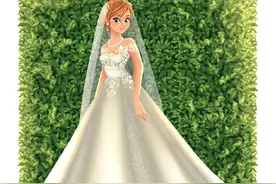 迪士尼公主们的婚纱系列，你最爱的公主是哪位？哪款婚纱最动人？图片