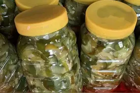 云浮本地美食系列1：美味酸黄瓜干的制作过程！图片
