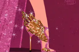 画师自绘迪士尼公主的鞋子，水晶鞋不算最好看，艾莎公主才惊艳图片