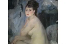 名画赏析：坐在沙发上的女人图片