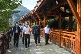 吴强到九洞天风景名胜区调研检查图片